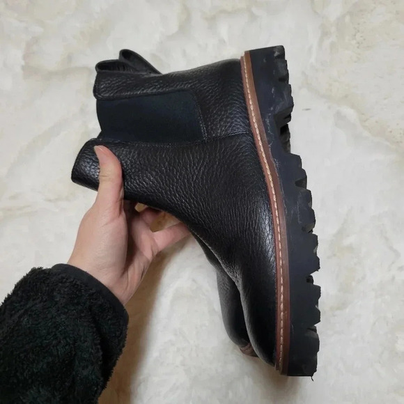 MADEWELL The Citywalk Lugsole Chelsea Boot In Leather Black Size 6 - Picture 10 of 11